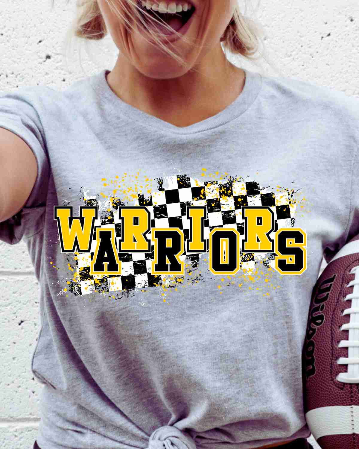 Warriors Checkered Swash DTF Transfer