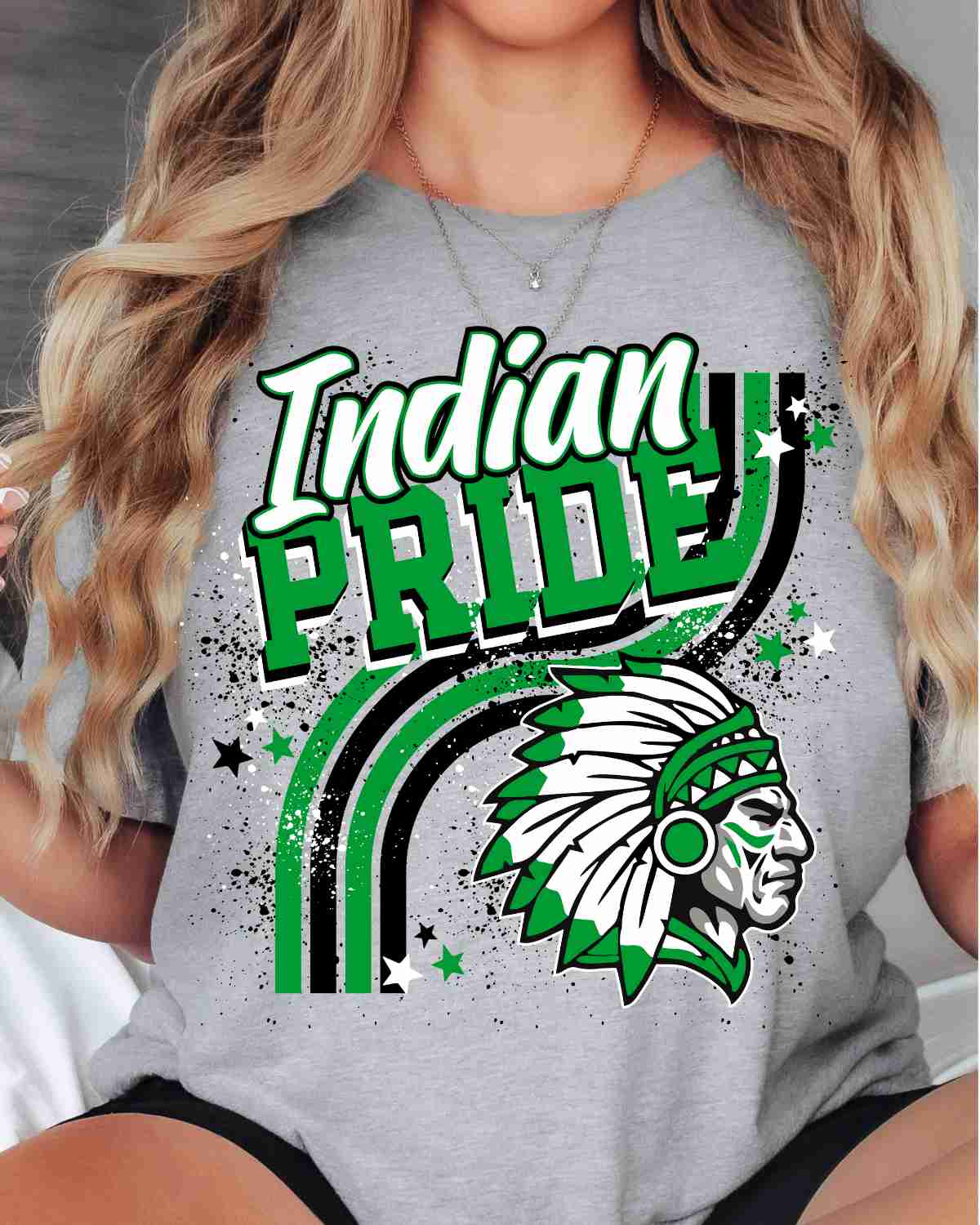 Indian Pride Wavy Stripes DTF Transfer