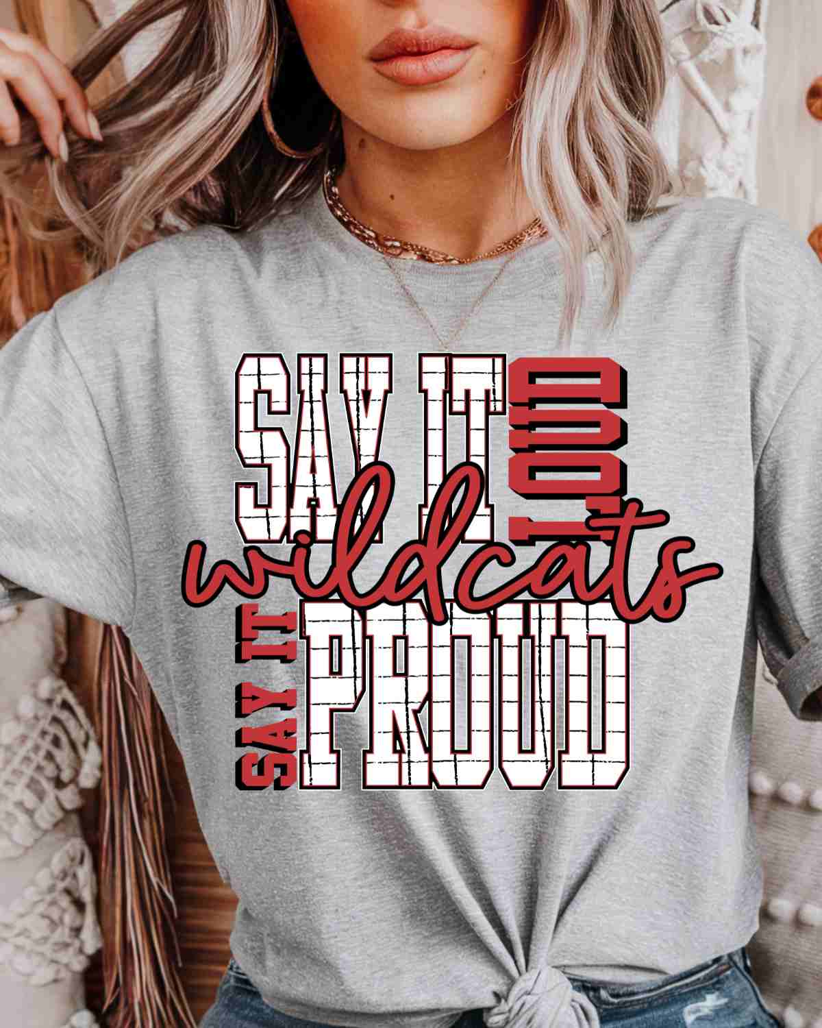 Say It Loud Proud Wildcats DTF Transfer