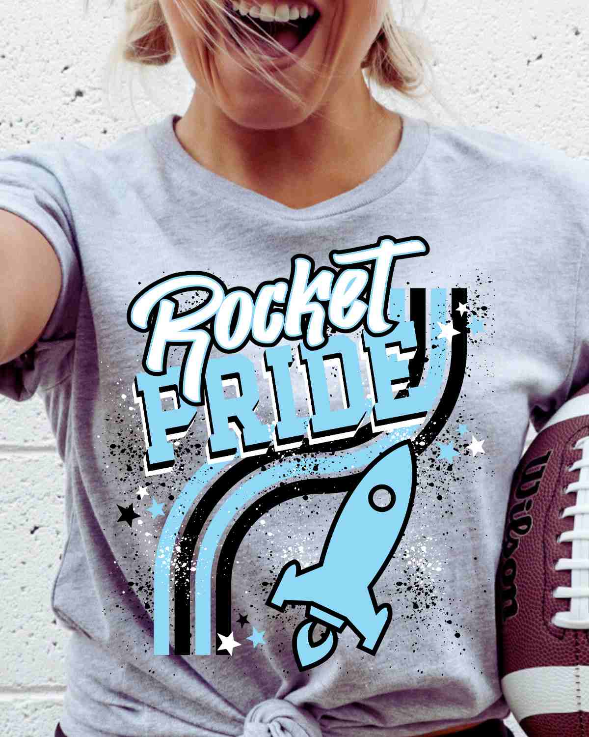Rocket Pride Wavy Stripes DTF Transfer