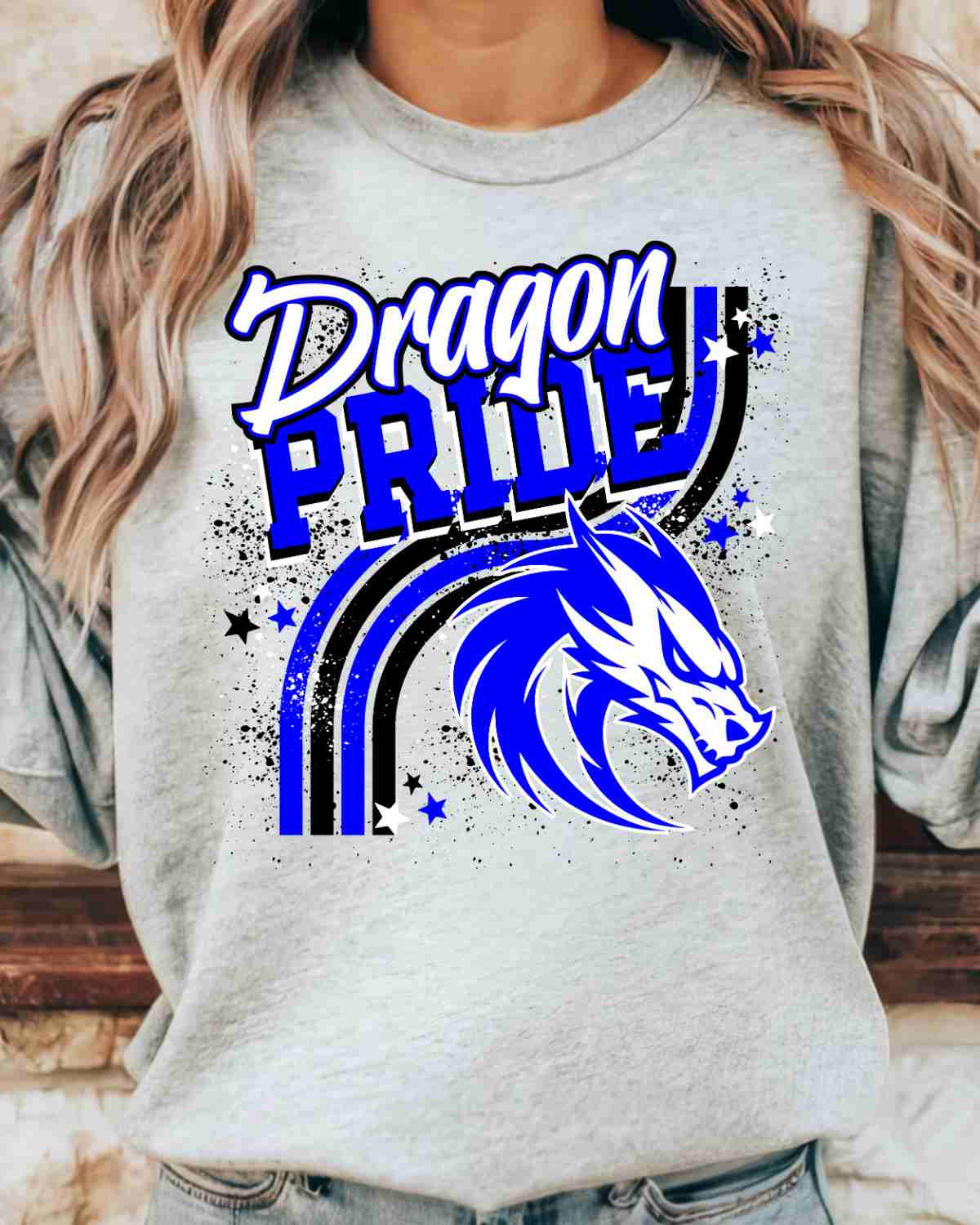 Dragon Pride Wavy Stripes DTF Transfer