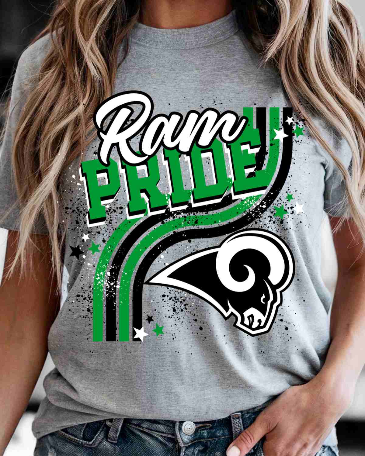 Ram Pride Wavy Stripes DTF Transfer