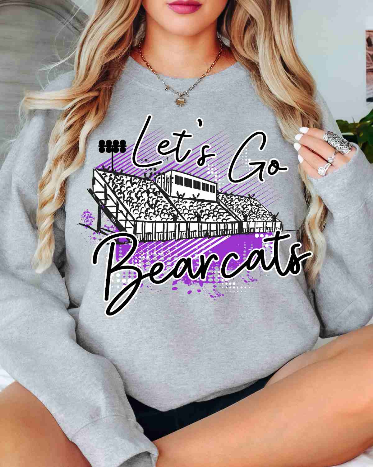 Let's Go Bearcats Stadium DTF Transfer