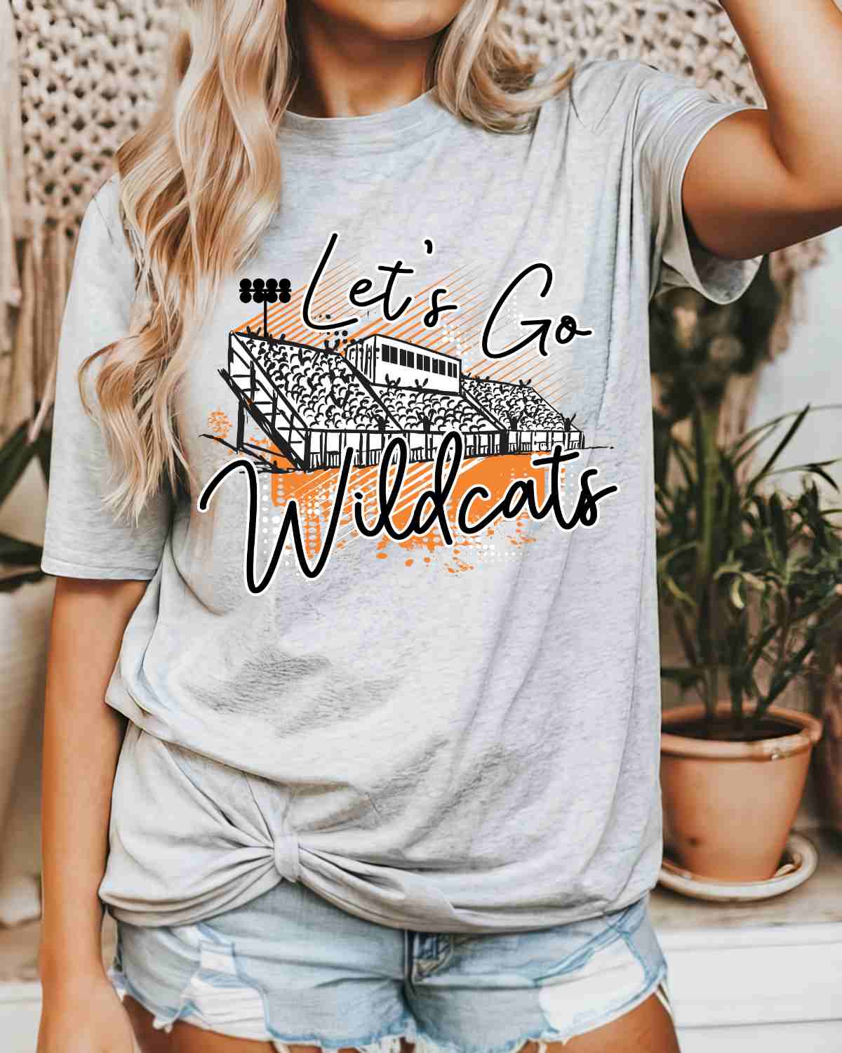Let's Go Wildcats Stadium DTF Transfer
