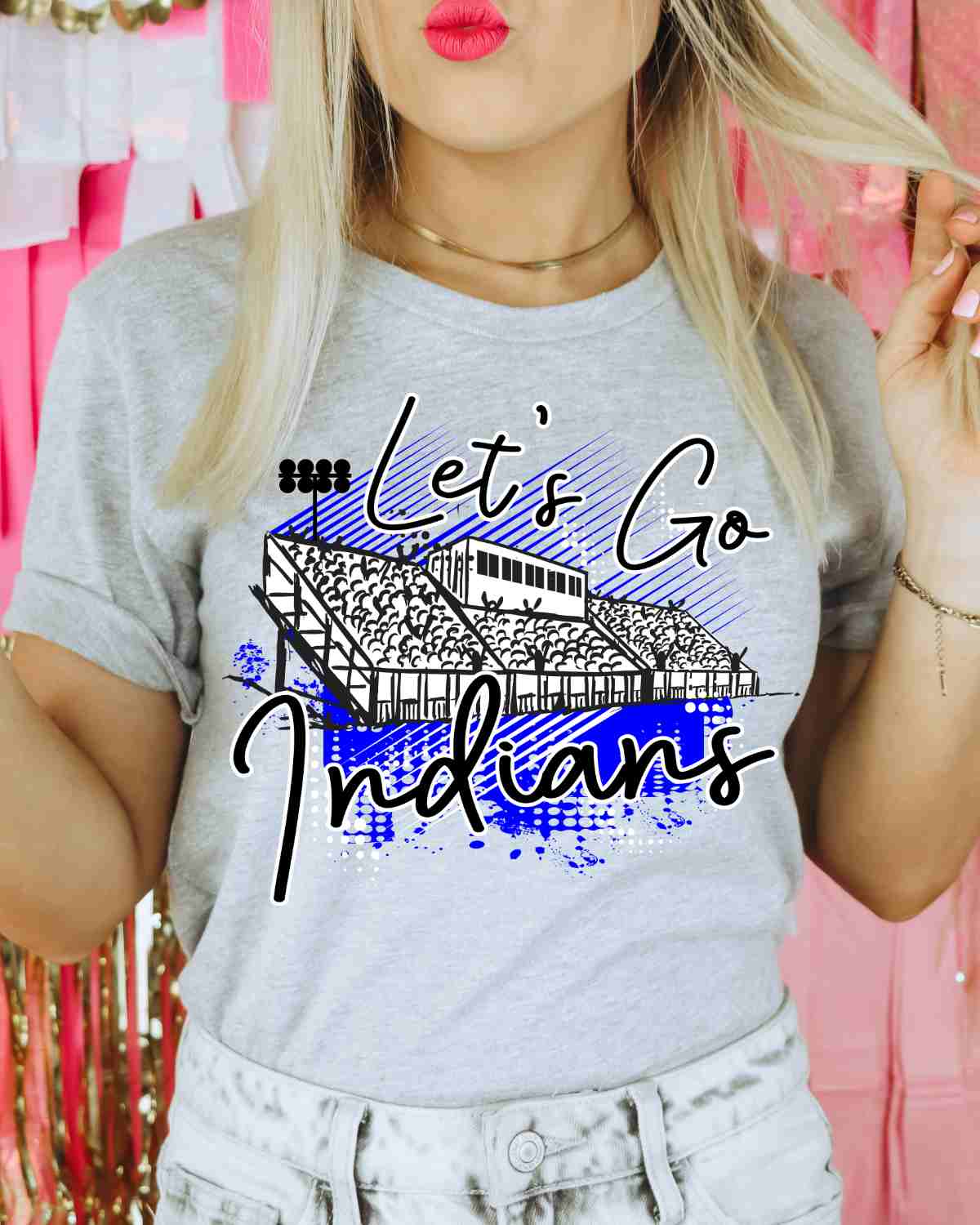 Let's Go Indians Stadium DTF Transfer