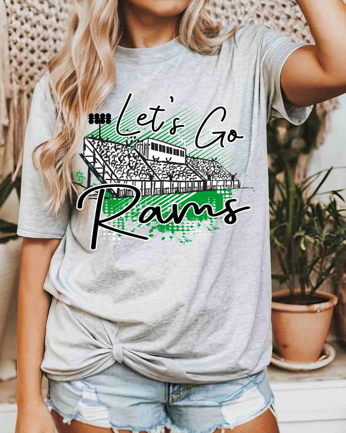 Let's Go Rams Stadium DTF Transfer