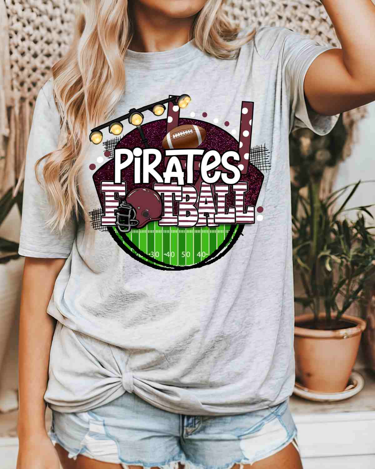 Pirates Football Stadium Circle DTF Transfer