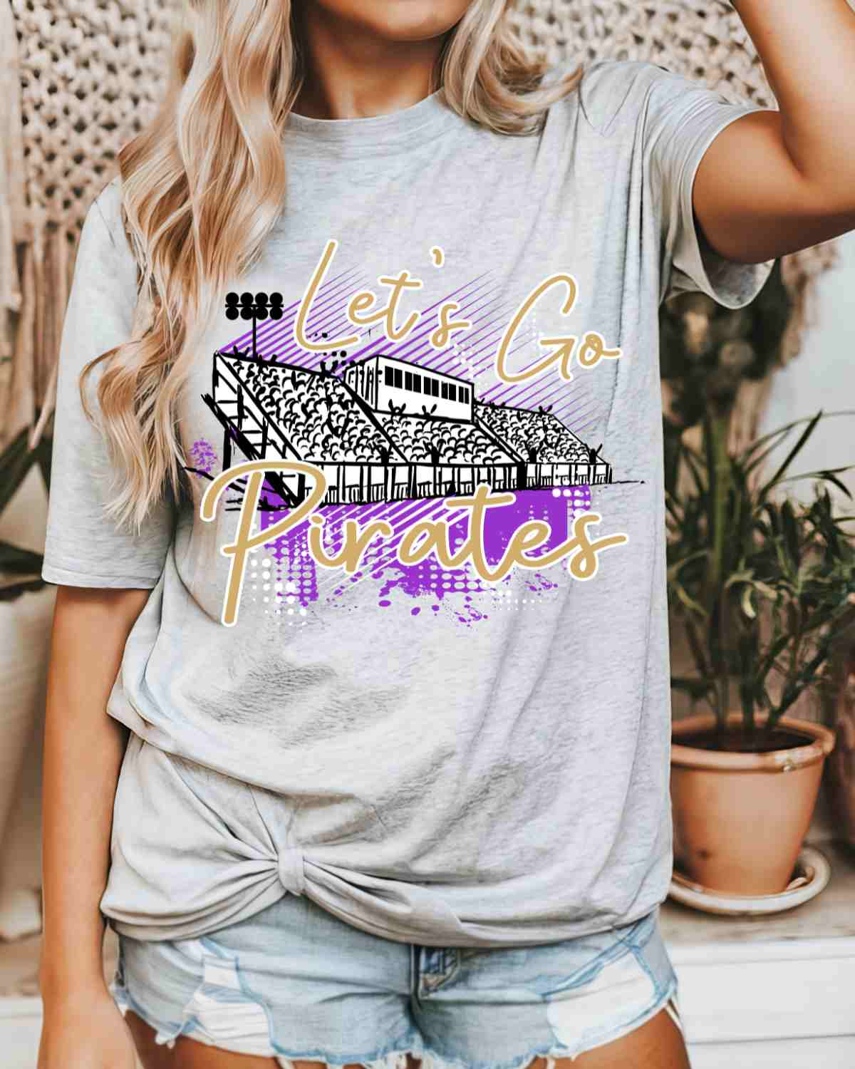 Let's Go Pirates Stadium DTF Transfer