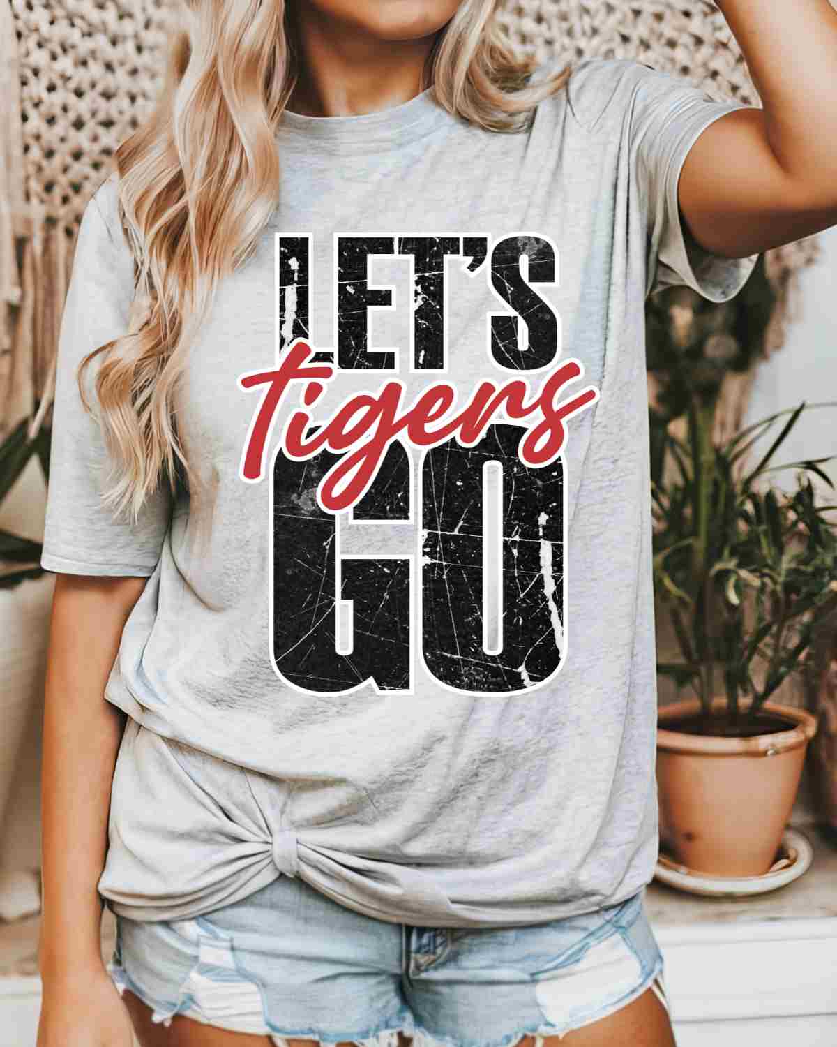 Let's Go Tigers DTF Transfer