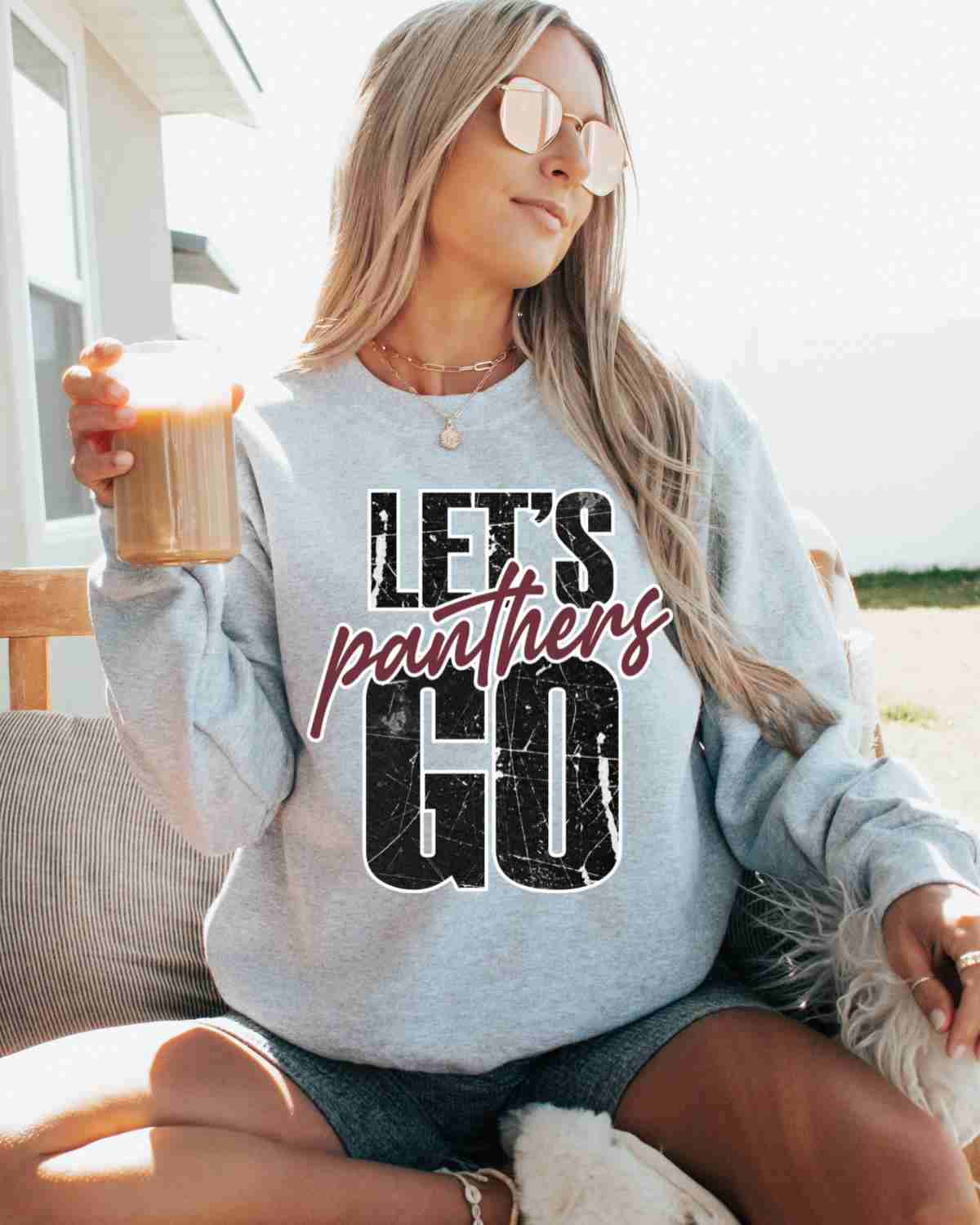 Let's Go Panthers DTF Transfer