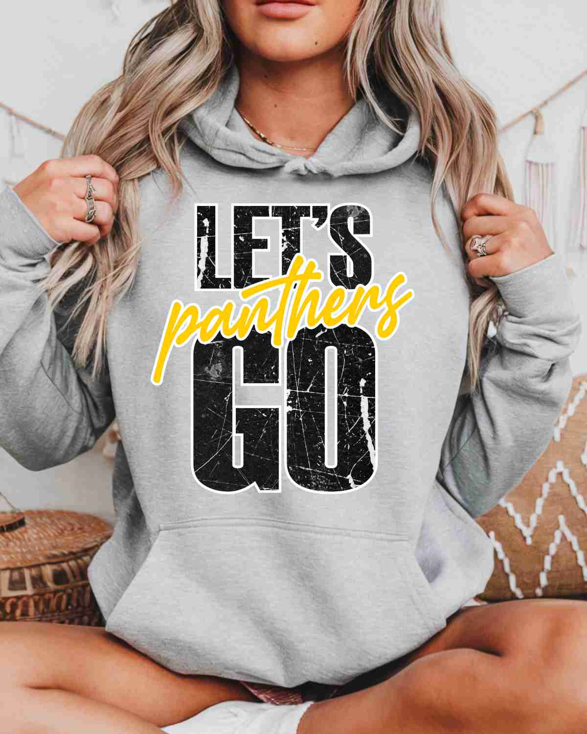 Let's Go Panthers DTF Transfer