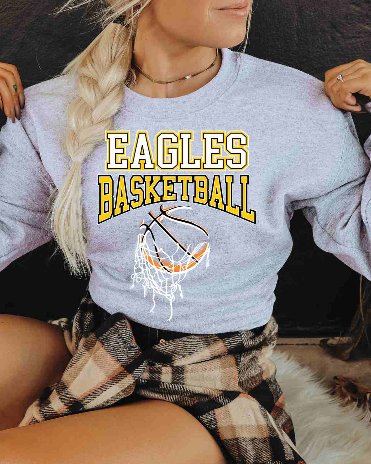 Eagles Basketball Hanging Net DTF Transfer