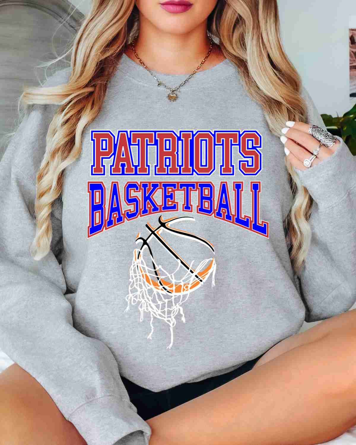 Patriots Basketball Hanging Net DTF Transfer