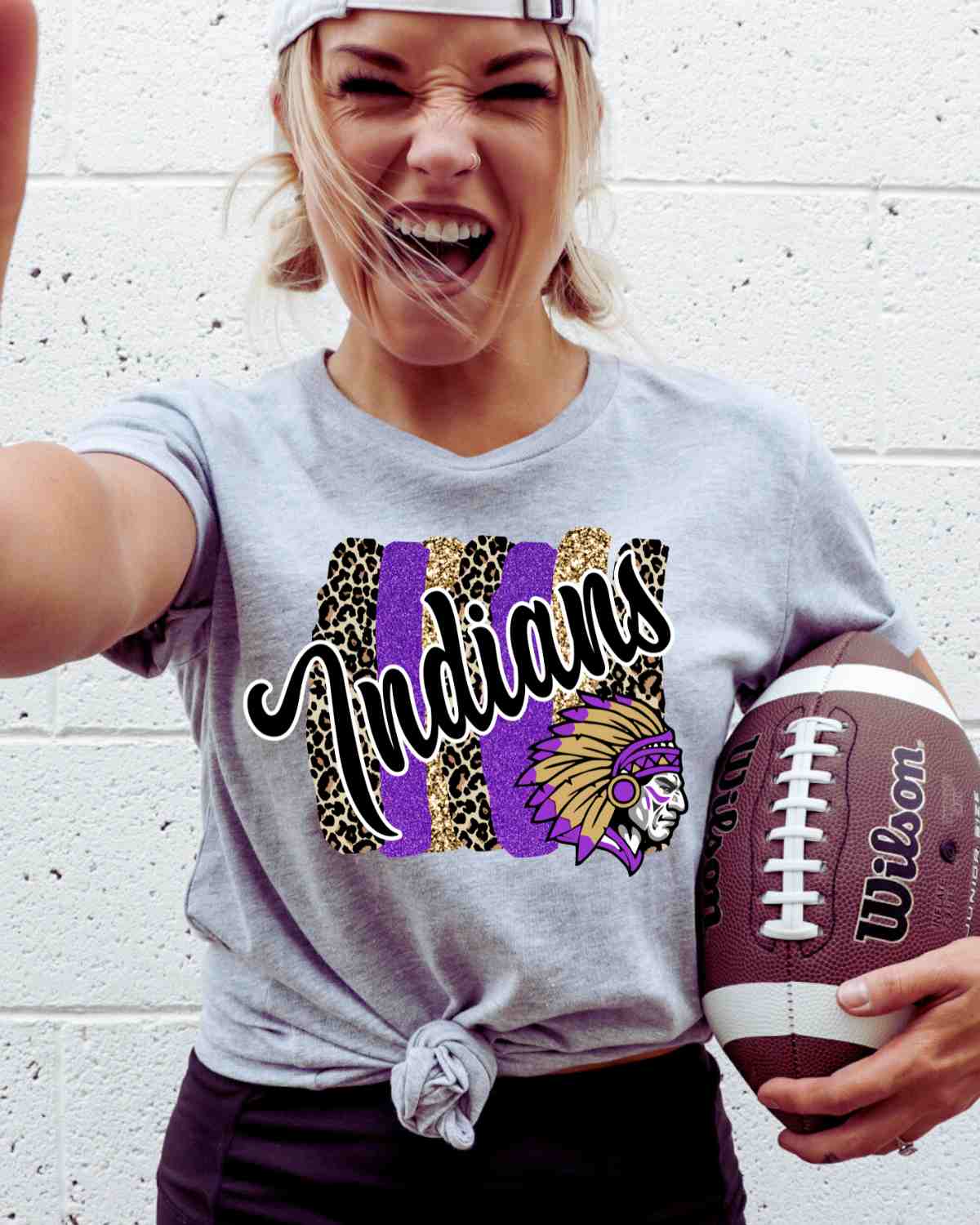 Indians Swash Mascot DTF Transfer - Rustic Grace Heat Transfer Company