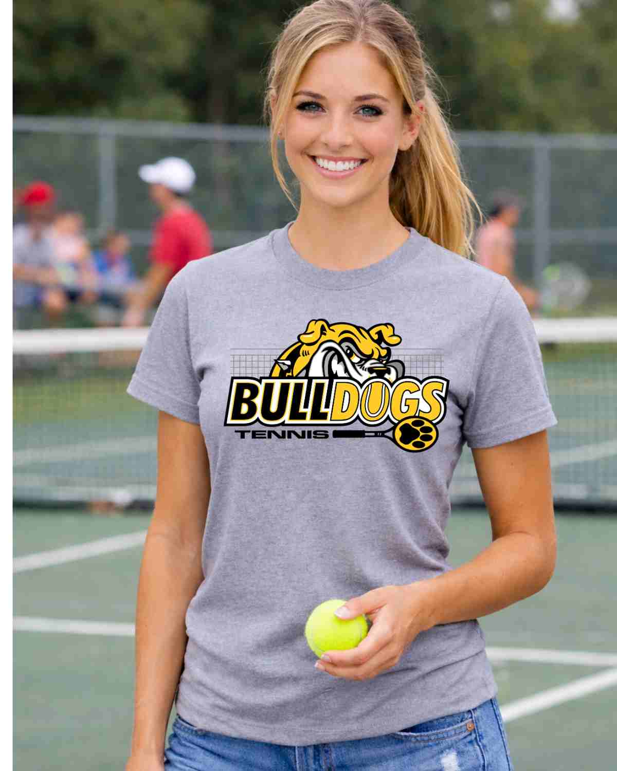 Bulldogs Tennis Peaking DTF Transfer - Rustic Grace Heat Transfer Company