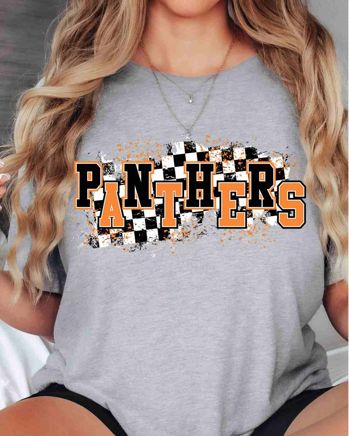 Panthers Checkered Swash DTF Transfer