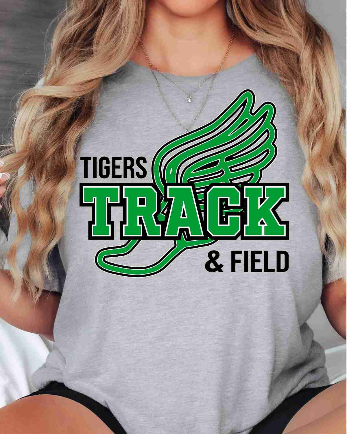 Tigers Track & Field Winged Shoe DTF Transfer