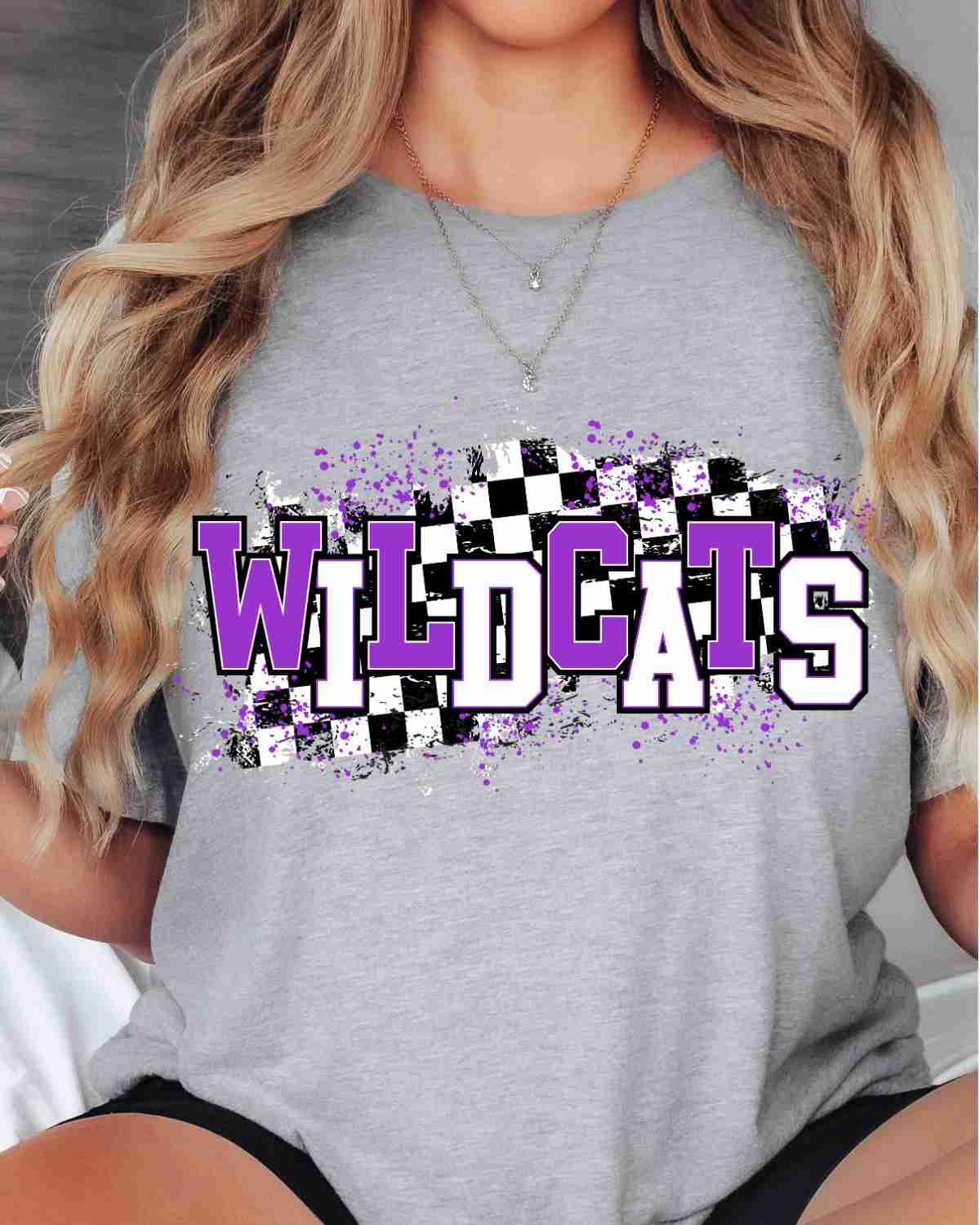Wildcats Checkered Swash DTF Transfer