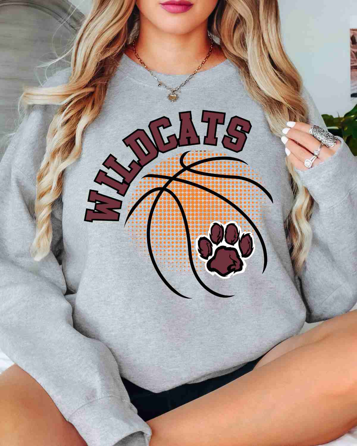 Wildcats Basketball Halftone DTF Transfer