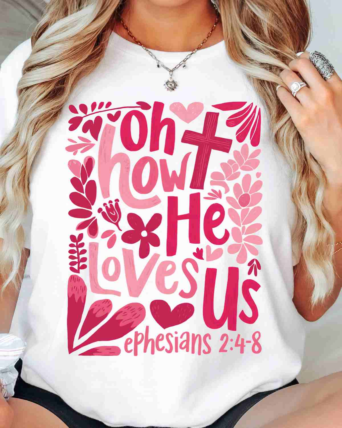 Oh How He Loves Us DTF Transfer