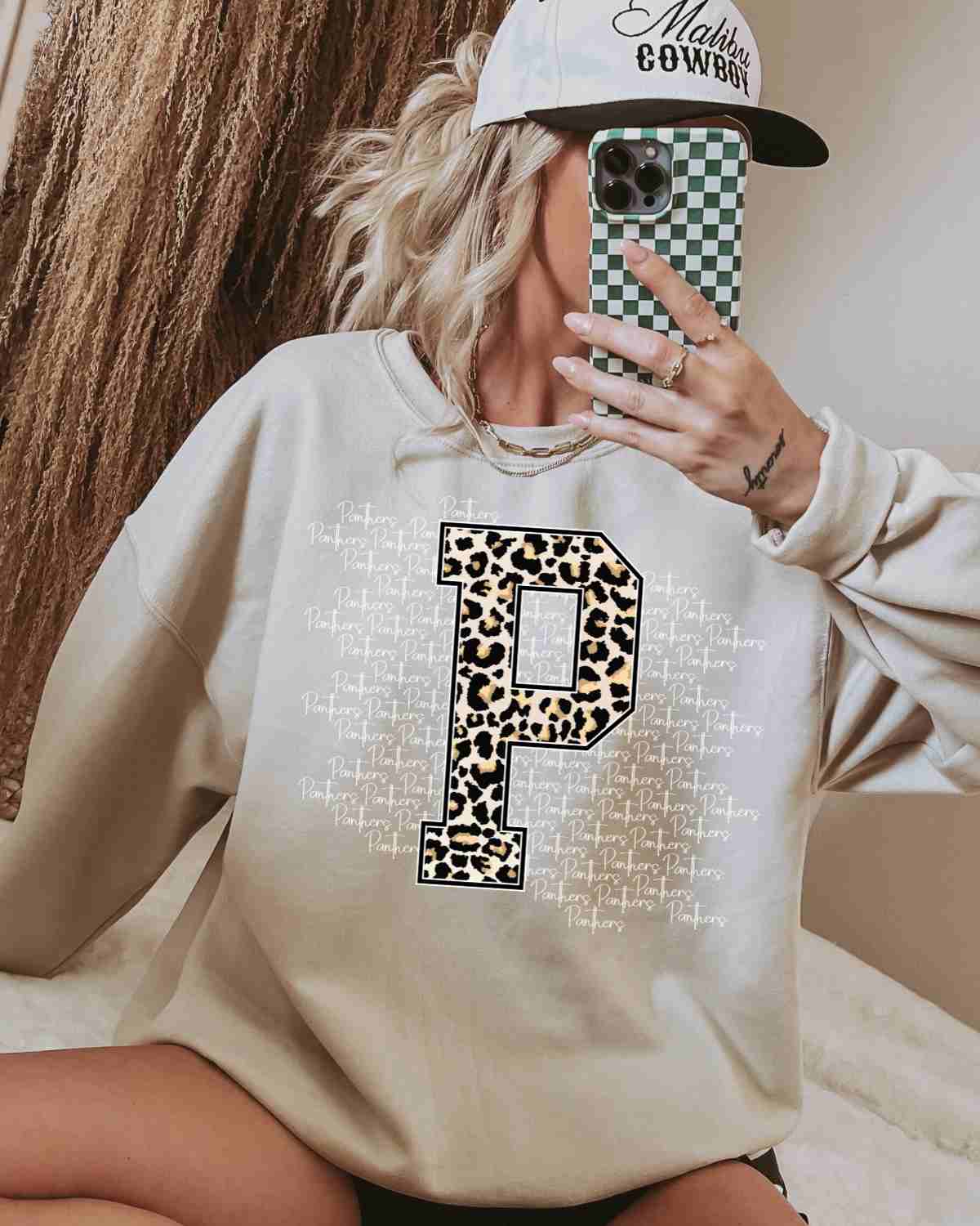 Panthers Leopard Letter Words DTF Transfer