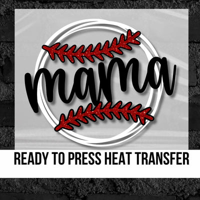 Baseball Mama Circle DTF Transfer