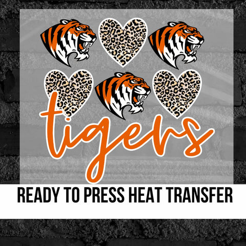 tigers dtf transfer_ready to press transfers_heat transfer for tshirts_vinyl transfer_school spirit tshirt transfers_rustic grace