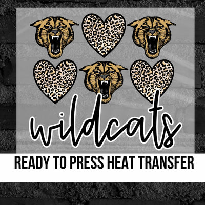 wildcats vinyl transfers_wildcat tshirt transfer_screenprint transfer_iron on tshirt transfer_ready to press transfer_rustic grace