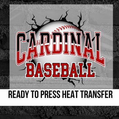Cardinal Baseball Breakthrough DTF Transfer