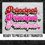 Principal Valentines Repeating DTF Transfer