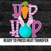 Hip Hop Bunny Egg DTF Transfer