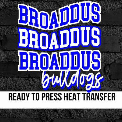 Broaddus Bulldogs Swerve Word DTF Transfer