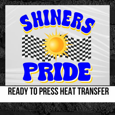 Shiners Pride Checkered Banner DTF Transfer