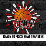 Eagles Basketball Splatter DTF Transfer
