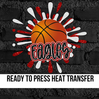 Eagles Basketball Splatter DTF Transfer