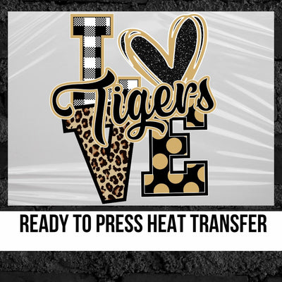 Love Tigers DTF Transfer