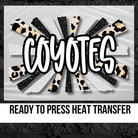 Coyotes Starburst DTF Transfer
