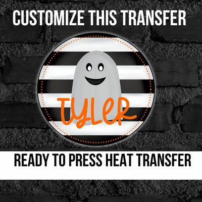 Custom Ghost Halloween DTF Transfer
