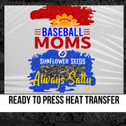 Baseball Mom Sunflower Seed DTF Transfer