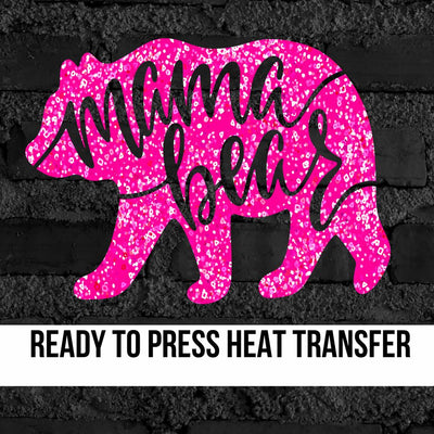 Mama Bear Shape DTF Transfer