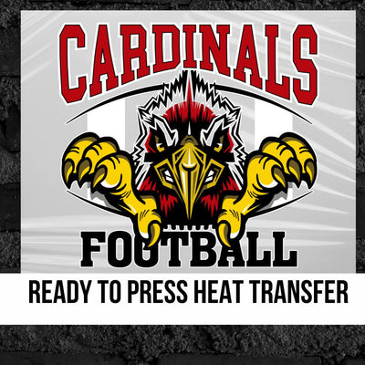 Cardinals Football Angry Mascot DTF Transfer