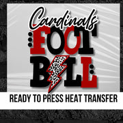 Cardinals Football Bolt DTF Transfer
