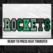 Rockets Mascot Word DTFF Transfer