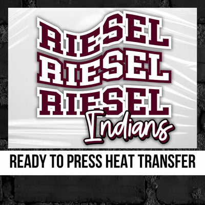 Riesel Indians Swerve Word DTF Transfer