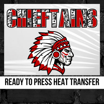 Chieftains Mascot DTF Transfer