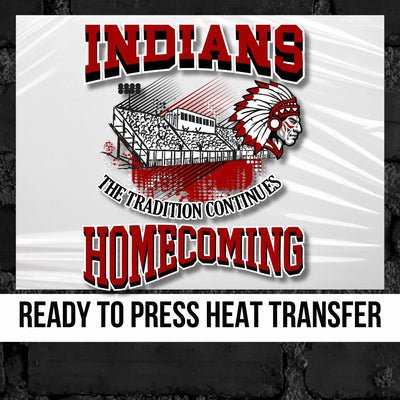 Indians Homecoming DTF Transfer