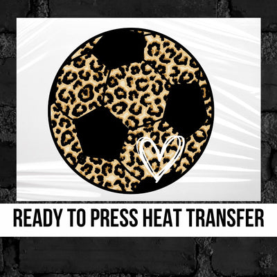 Leopard Soccer DTF Transfer