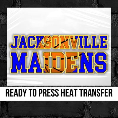Jacksonville Maidens Basketball Words DTF Transfer