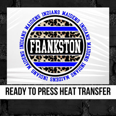 Frankston Leopard Print Circle DTF Transfer