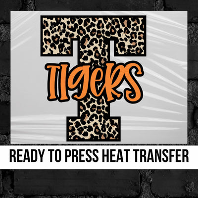 Tigers Leopard Print Letter DTF Transfer